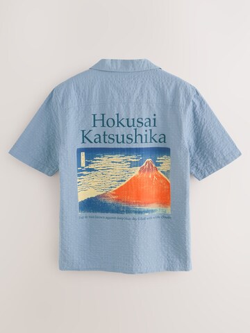mėlyna Next Standartinis modelis Marškiniai 'Hokusai'