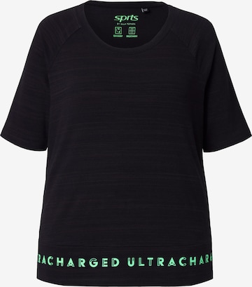 Ulla Popken T-Shirt in Schwarz: Vorderseite