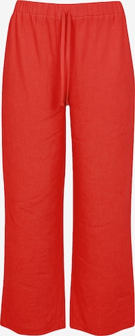 Pantalon YOEK en rouge : devant