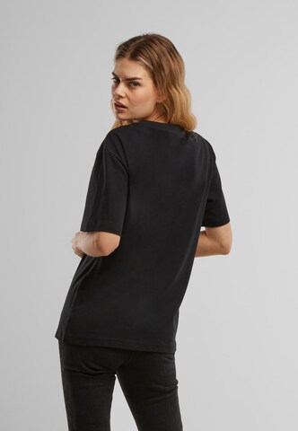Miss Tee Shirt 'Lotus' in Zwart