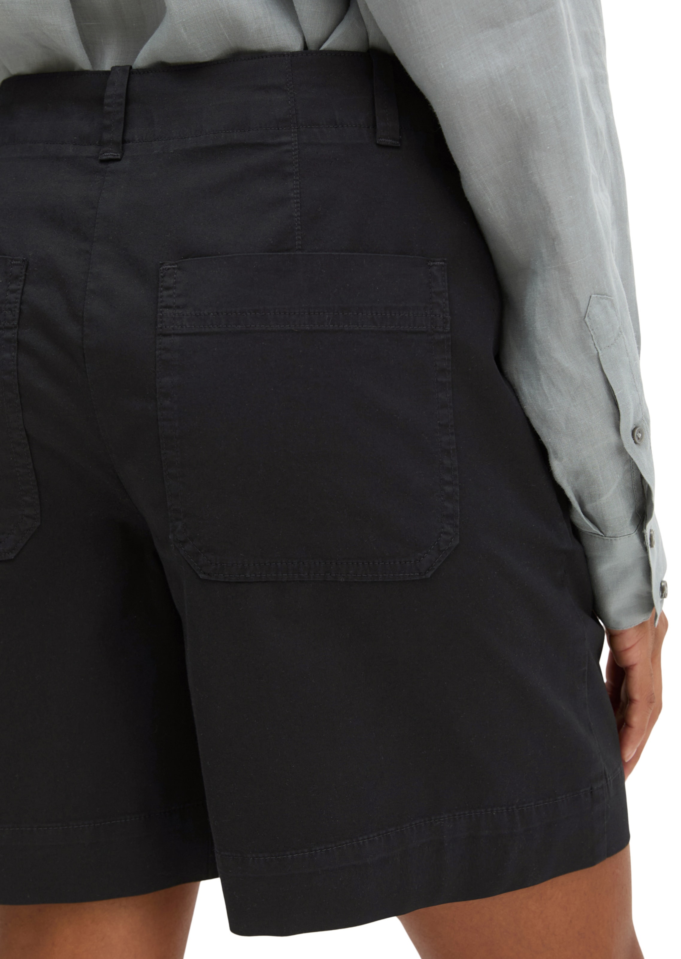 Marc O'Polo Loosefit Broek 'Lande' in Zwart