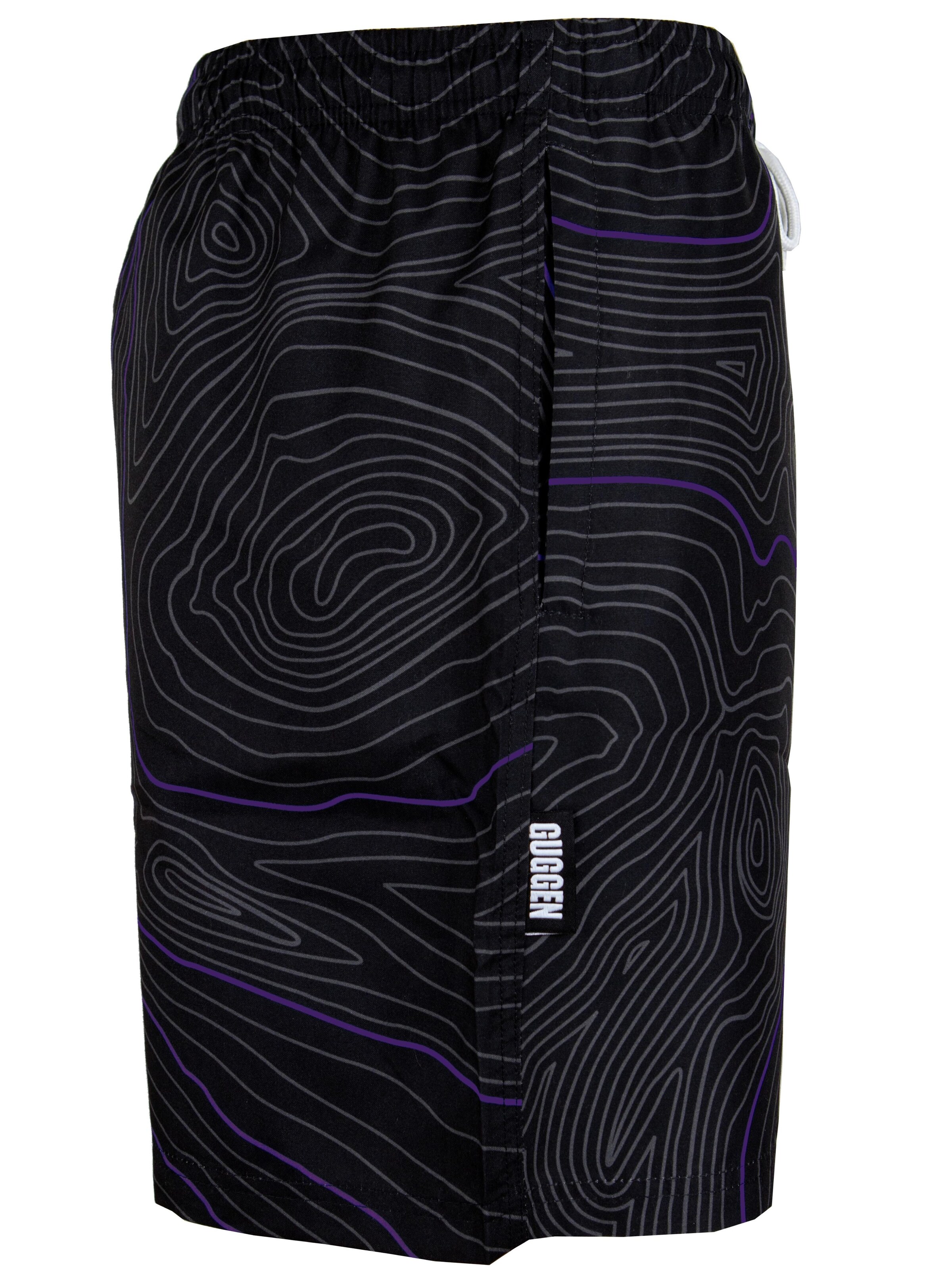 Guggen Mountain Badeshorts 'Boardshorts 2335'‌‌‌‌‌ in Lila