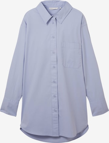 TOM TAILOR DENIM Bluse in Blau: predná strana