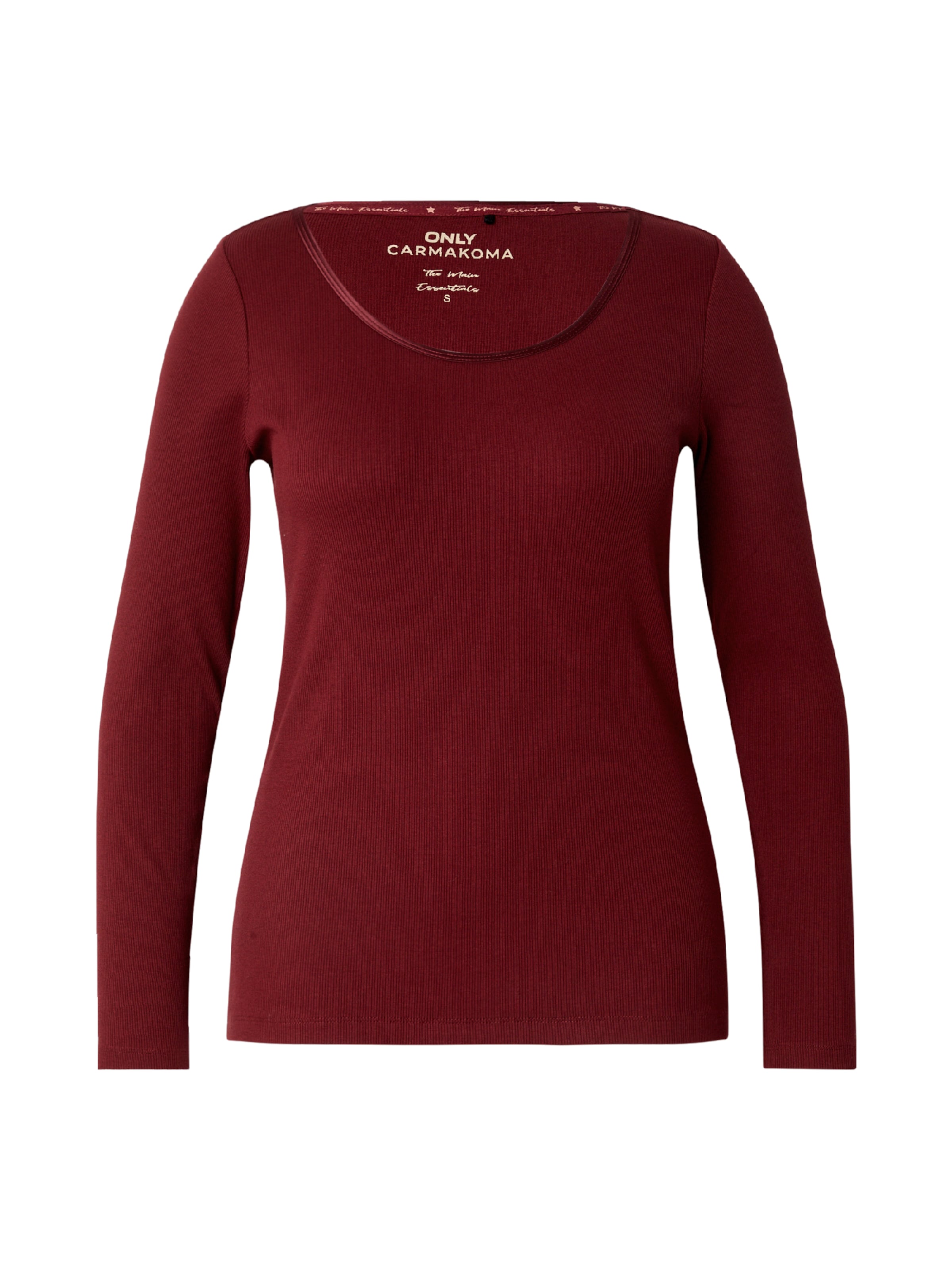 ONLY Carmakoma Tričko 'CARRIBBI' – červená: přední strana