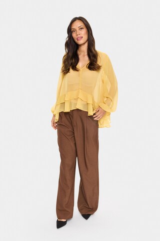 SAINT TROPEZ Bluse 'Lindzy' in Gelb