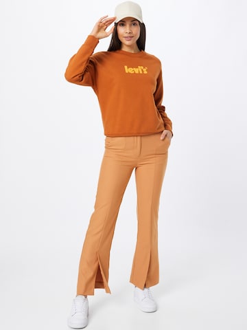 LEVI'S ® Sweatshirt 'Graphic Standard Crewneck Sweatshirt' in Brown