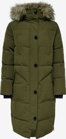 JDY Winter coat in Green: front