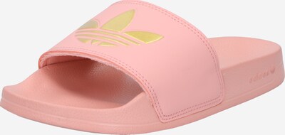 ADIDAS ORIGINALS Pantoletter i guld / gammellyserød, Produktvisning