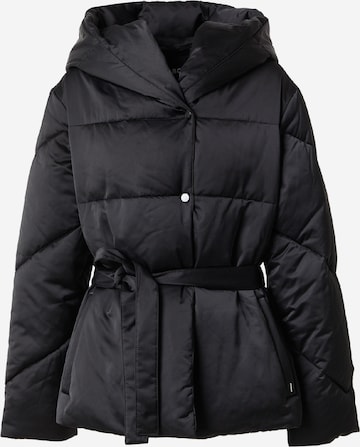 BOSS Talvitakki 'Plyssa' värissä musta: etupuoli