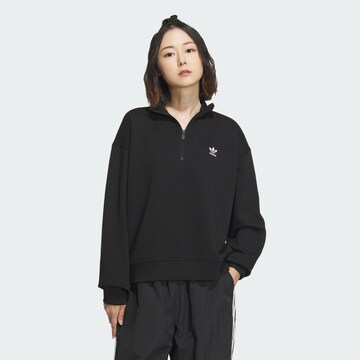 ADIDAS ORIGINALS Sweatshirt 'Essentials' in Black: front