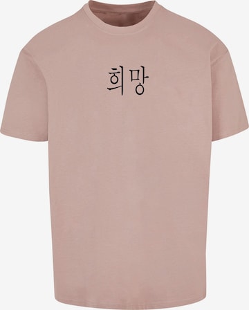 Merchcode Shirt 'K Hope' in Pink: predná strana