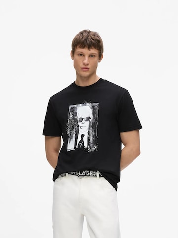 KARL LAGERFELD JEANS Koszulka w kolorze czarny: przód