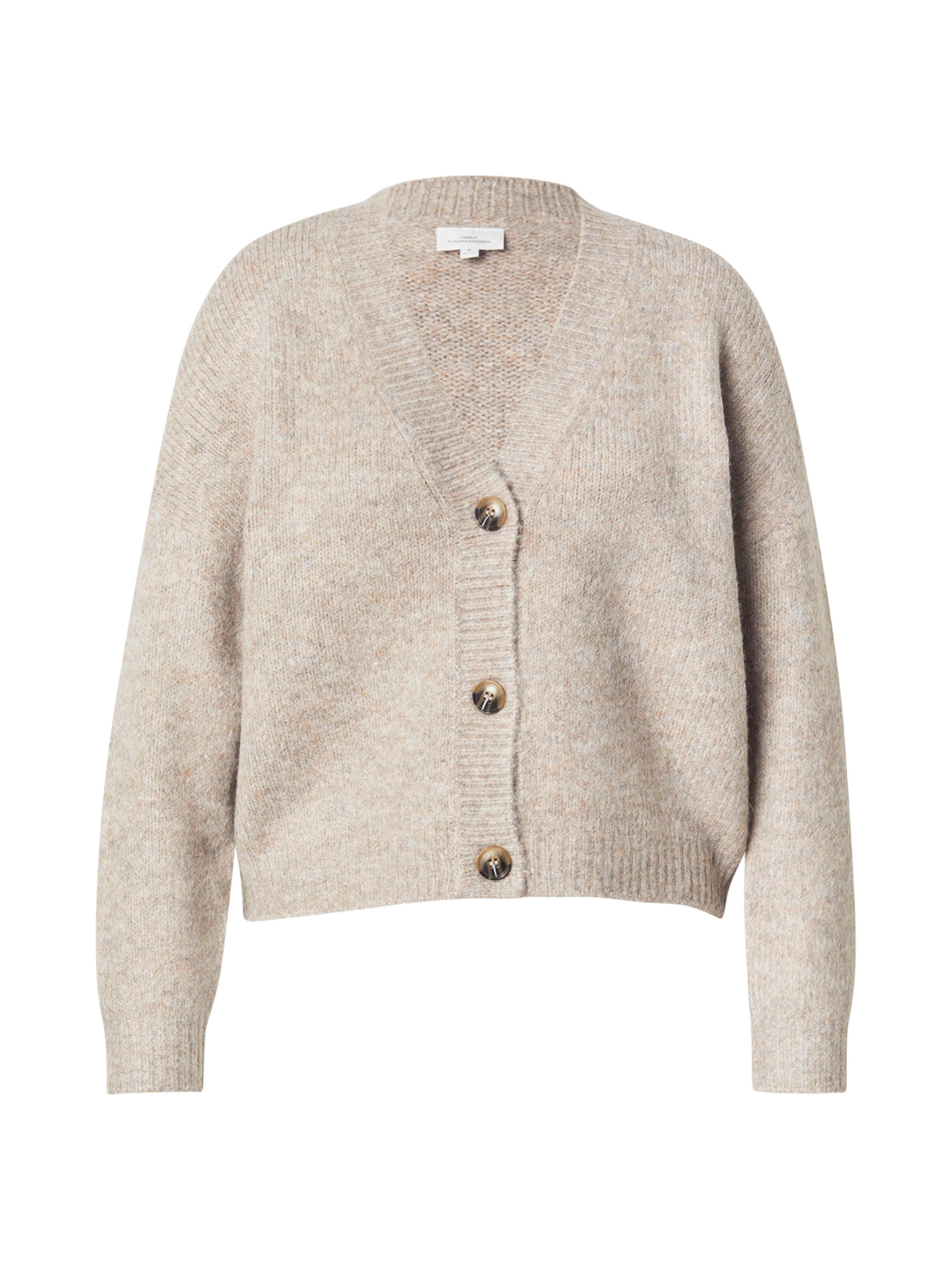 ONLY Carmakoma Knit Cardigan &#x27;ONLCARZOEY&#x27; in Beige: front
