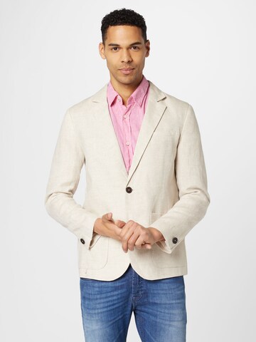 Coupe regular Veste de costume 'FINTRY' Wax London en blanc : devant