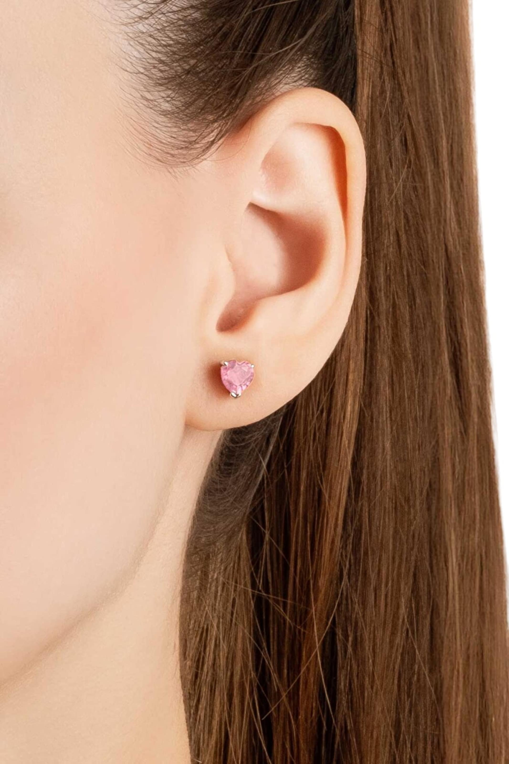 Boucles d'oreilles So Chic en rose : devant