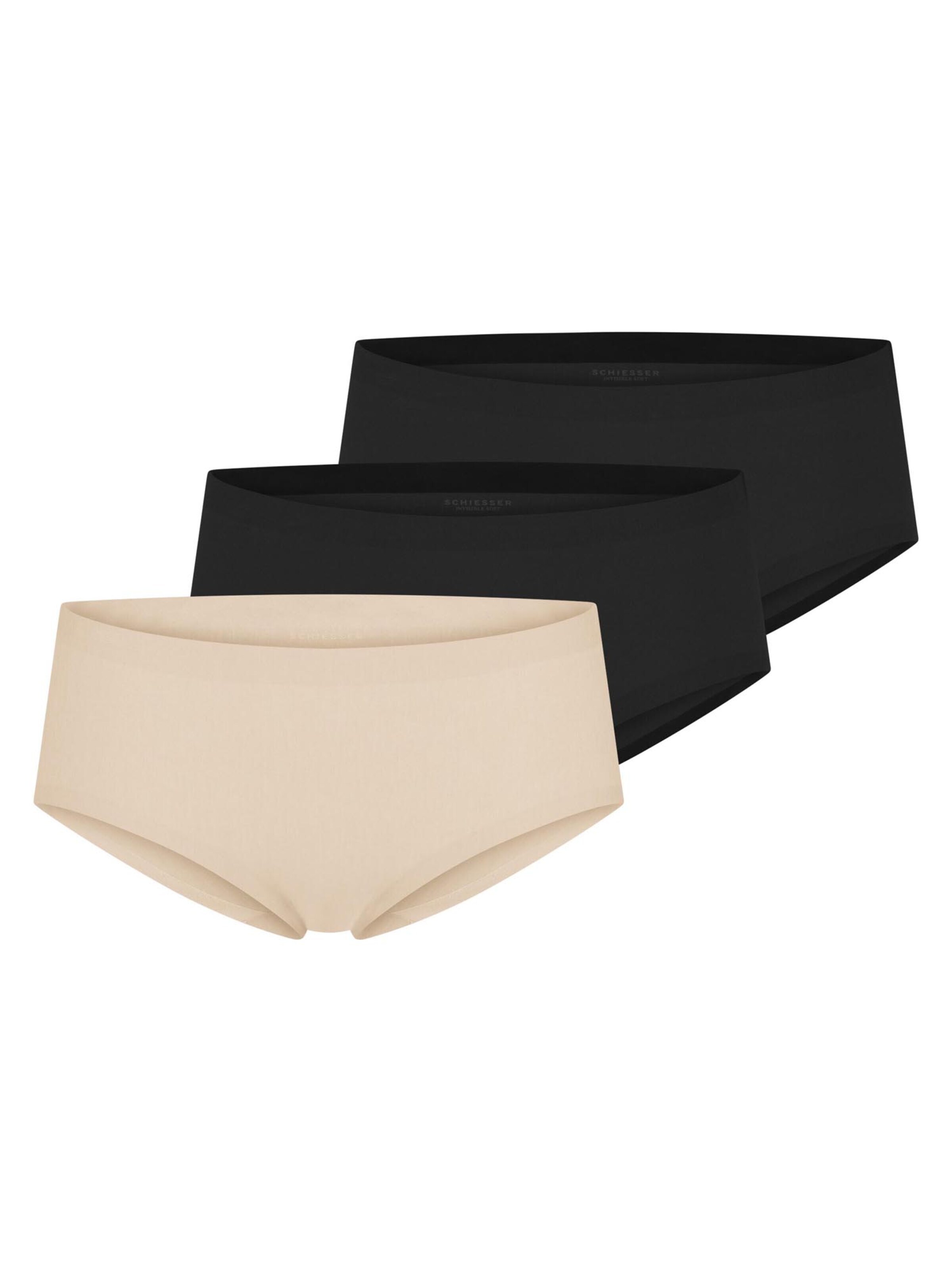 SCHIESSER Boyshorts 'Invisible Cotton' in Black: front