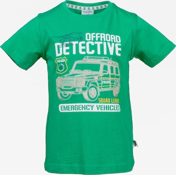 SALT AND PEPPER Shirt 'Feuerwehr' in Green