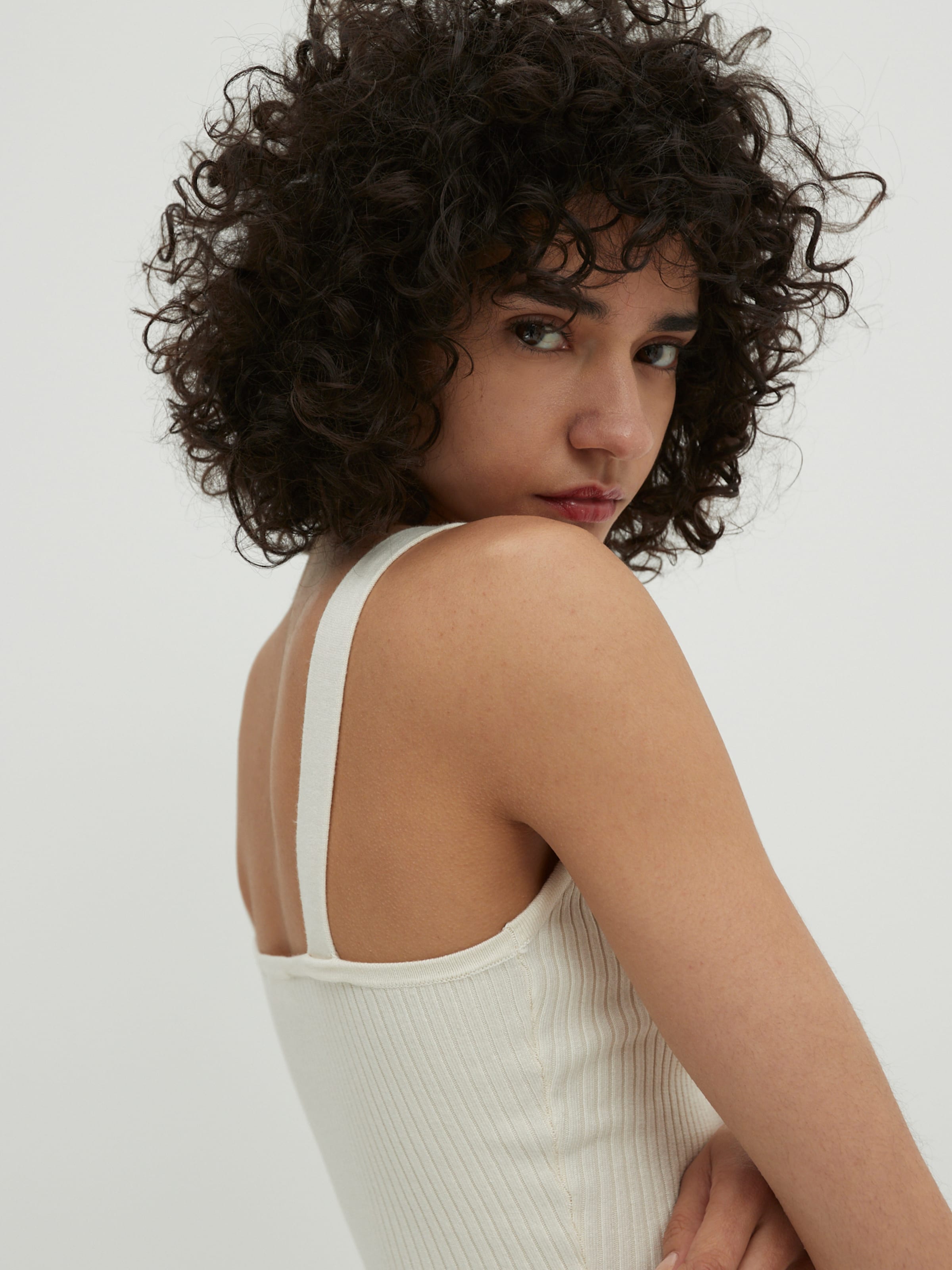 Plus durable Tops en tricot Hana EDITED en Blanc 