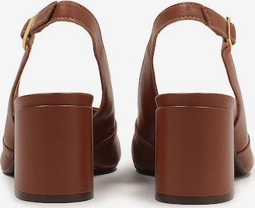 Kazar - Zapatos destalonado en marrón