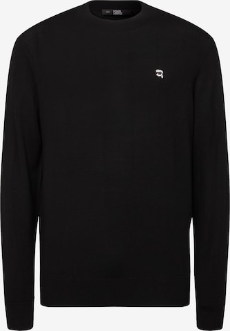 Karl Lagerfeld Μπλούζα φούτερ σε μαύρο: μπροστά