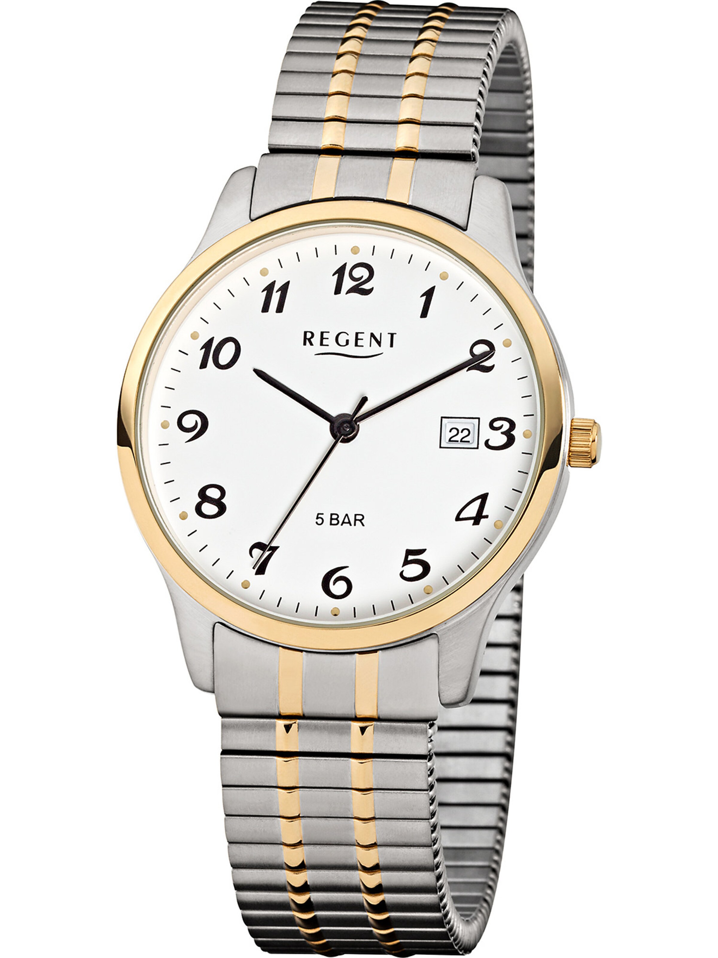 REGENT Uhr in Silber: Vorderseite