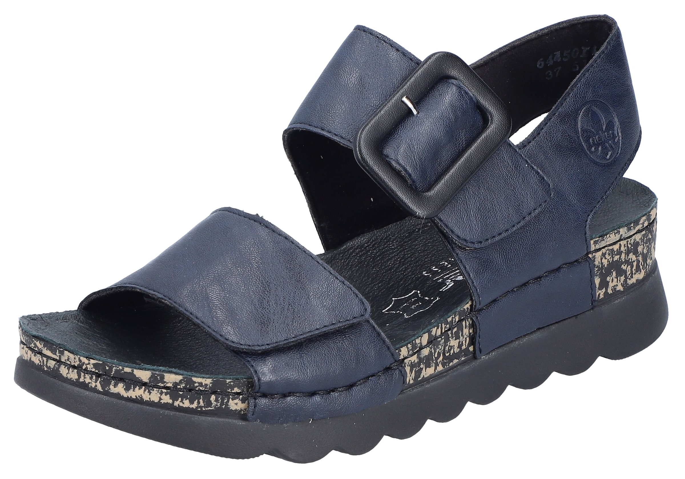 Rieker Sandals in Blue: front