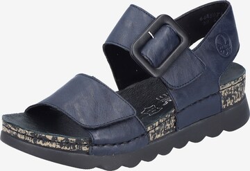 Rieker Sandals in Blue: front