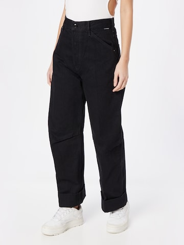 G-Star RAW Wide leg Jeans 'Eve' i svart: framsida