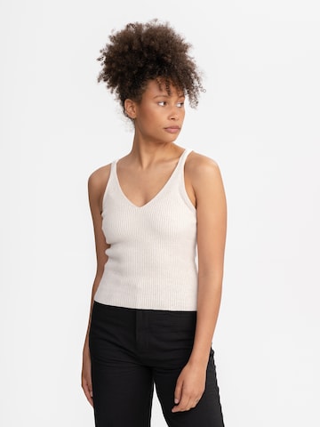 MELA Gebreide top 'RHADA' in Beige: voorkant