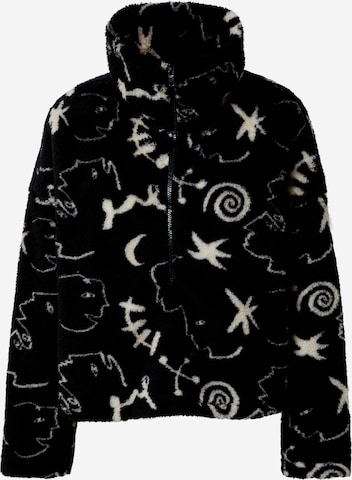 Monki Sweatshirt in Zwart: voorkant