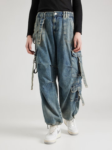 Loosefit Jeans cargo BDG Urban Outfitters en bleu : devant