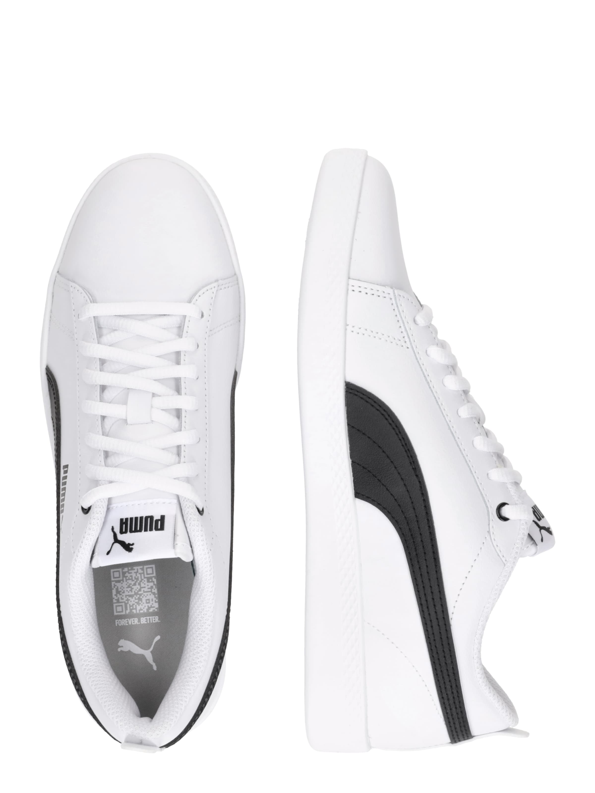 PUMA Ниски маратонки 'Smash v2' в бяло