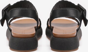 INUOVO Strap Sandals in Black