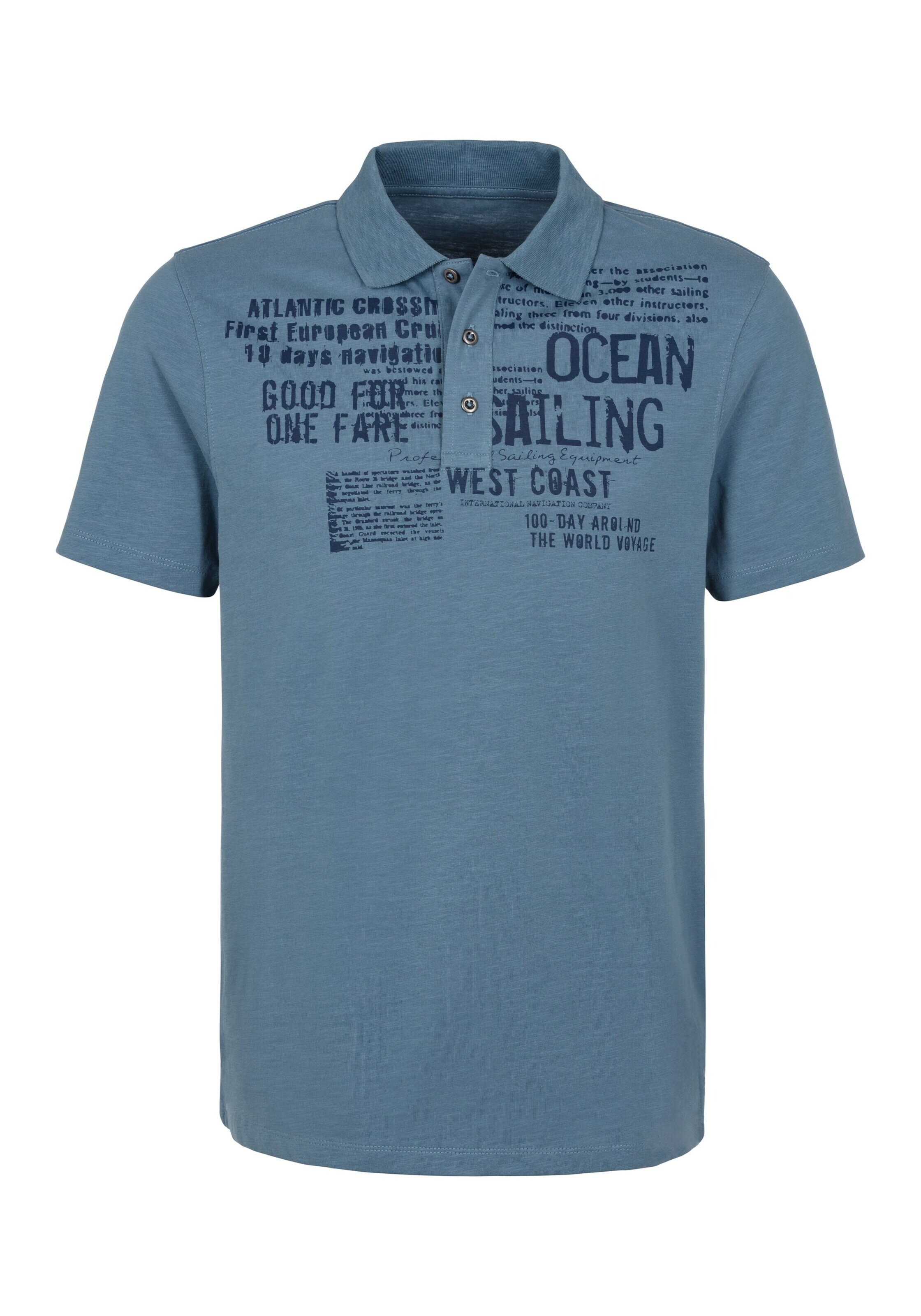 JOHN DEVIN Poloshirt in Blau: Vorderseite