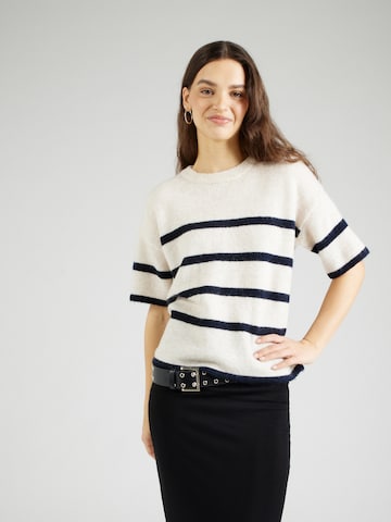 Pull-over 'MALINE-LILIANA' SELECTED FEMME en beige : devant