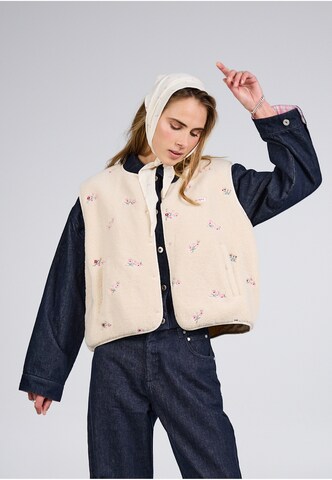 OH APRIL - Colete 'Magnolia' em branco: frente