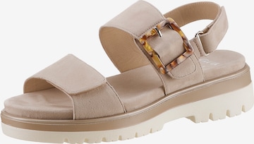 ARA Sandals in Beige: front