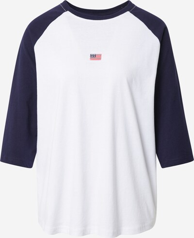 Daisy Street Shirt 'RINGER' in dunkelblau / weiß, Produktansicht