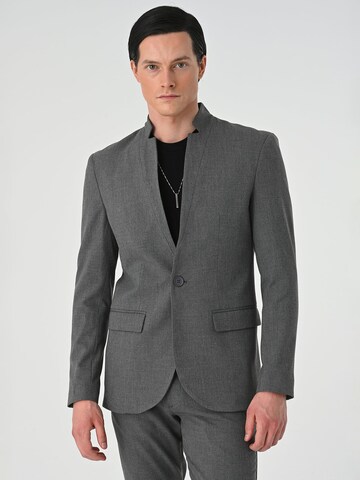 Coupe regular Veste de costume Antioch en gris : devant