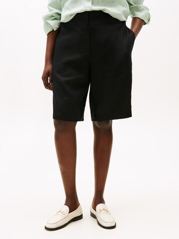 regular Pantaloni 'ESS' di Tommy Hilfiger Curve in nero: frontale