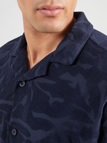 BOSS Классический крой Рубашка 'We_Flower' в Синий