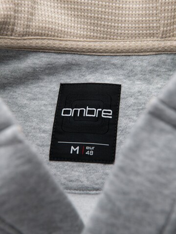 Ombre Sweatvest 'OM-SSZP-0186' in Grijs