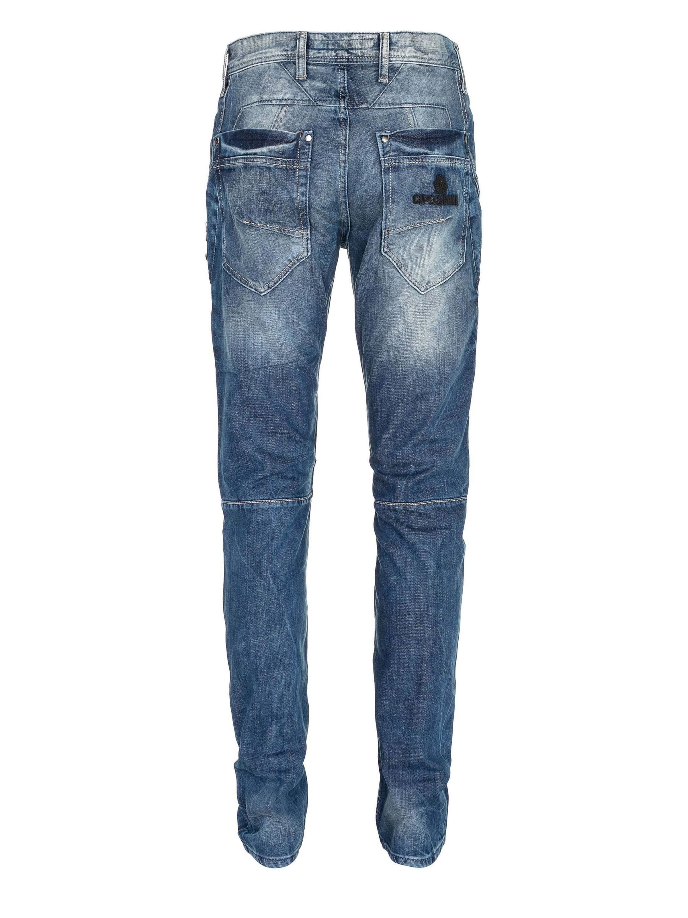 Coupe slim Jean CIPO & BAXX en bleu