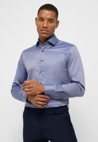 ETERNA Slim fit Business shirt in Blue: front