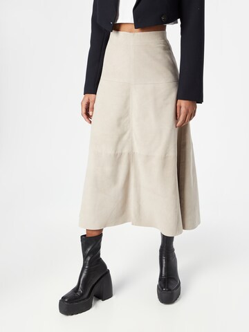 Studio AR Skirt 'ONAVA' in Beige: front