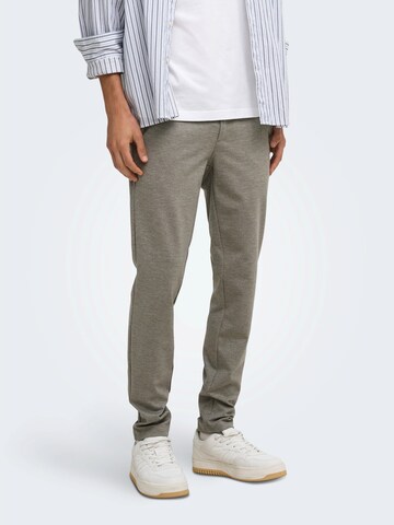 Only & Sons Tapered Bukser 'ONSMARK' i grå: forside