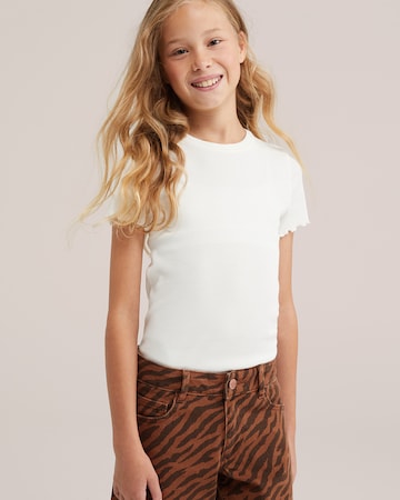 WE Fashion Tričko – bílá: přední strana
