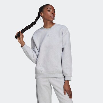 Sweat-shirt 'Cozy Loungewear' ADIDAS ORIGINALS en gris : devant