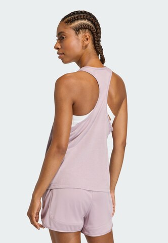 ADIDAS PERFORMANCE Loose fit Workout Pants 'Pacer Essentials' in Purple