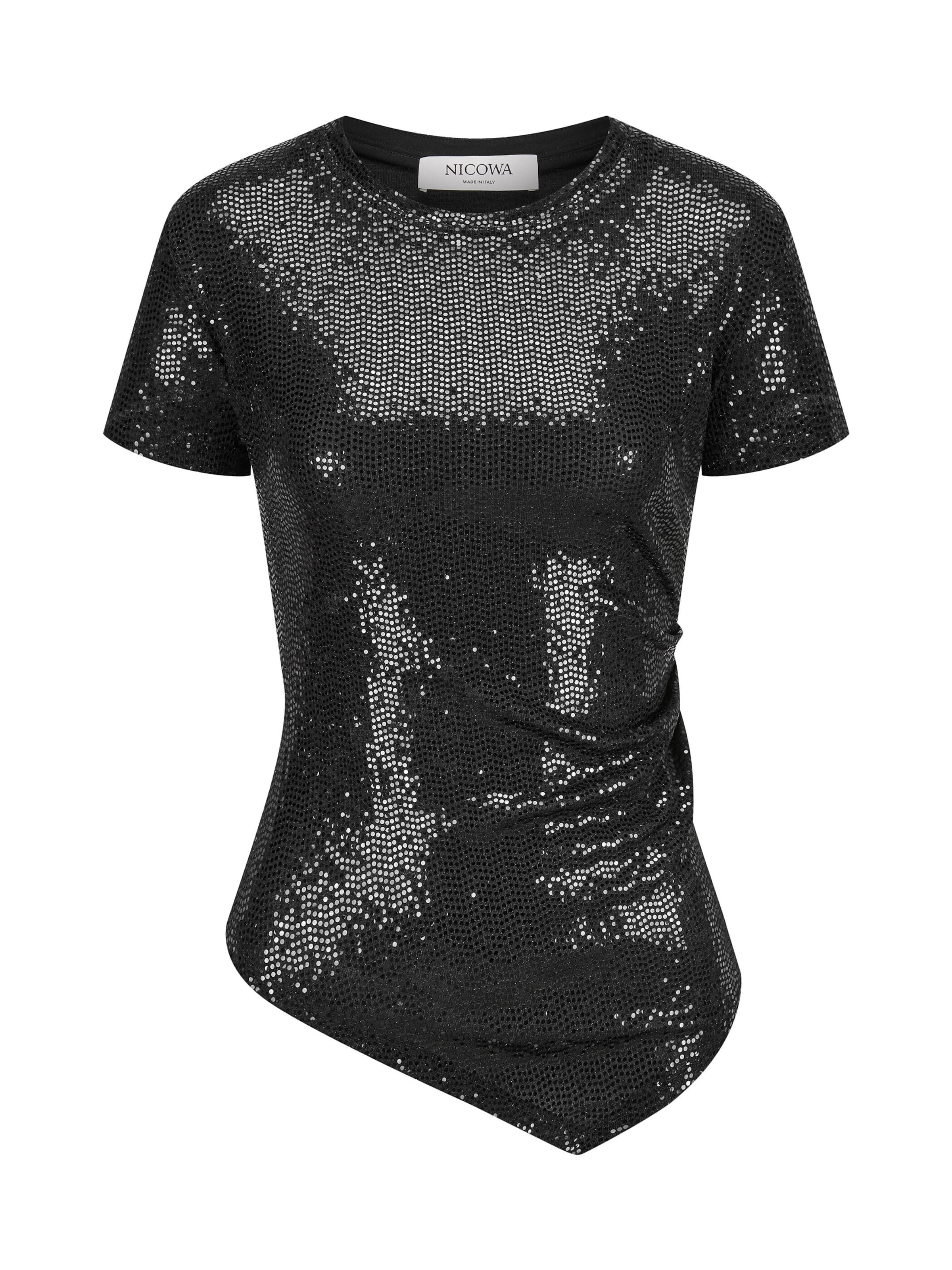 Nicowa Shirt 'TONIWI' in Zwart: voorkant